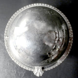 Vintage Silver Plated Butter Caviar Dish, Globe Shape, Sliding Roll Top, England