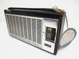 Vintage 1950's Leather Portable Radio NEVER USED with tags, New York Transistor