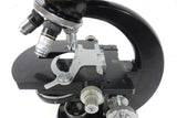 Vintage Carl Zeiss Bi-Ocular Microscope w/ Leitz Wetzlar 1/12 Zeiss PH1 PH2 PH3