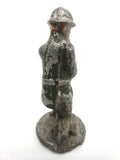 Vintage Lead Soldier Figurine with Short Combat Shotgun, Kneeling Aiming, 1 3/4"