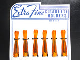 Vintage Cigarette Holder Store Display, Translucent Bright Orange 2.5", USA