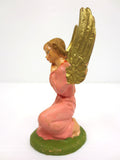 Vintage Manger Creche Angel Praying Figurine 3 1/2", Fontanini Italy 18 Spider M
