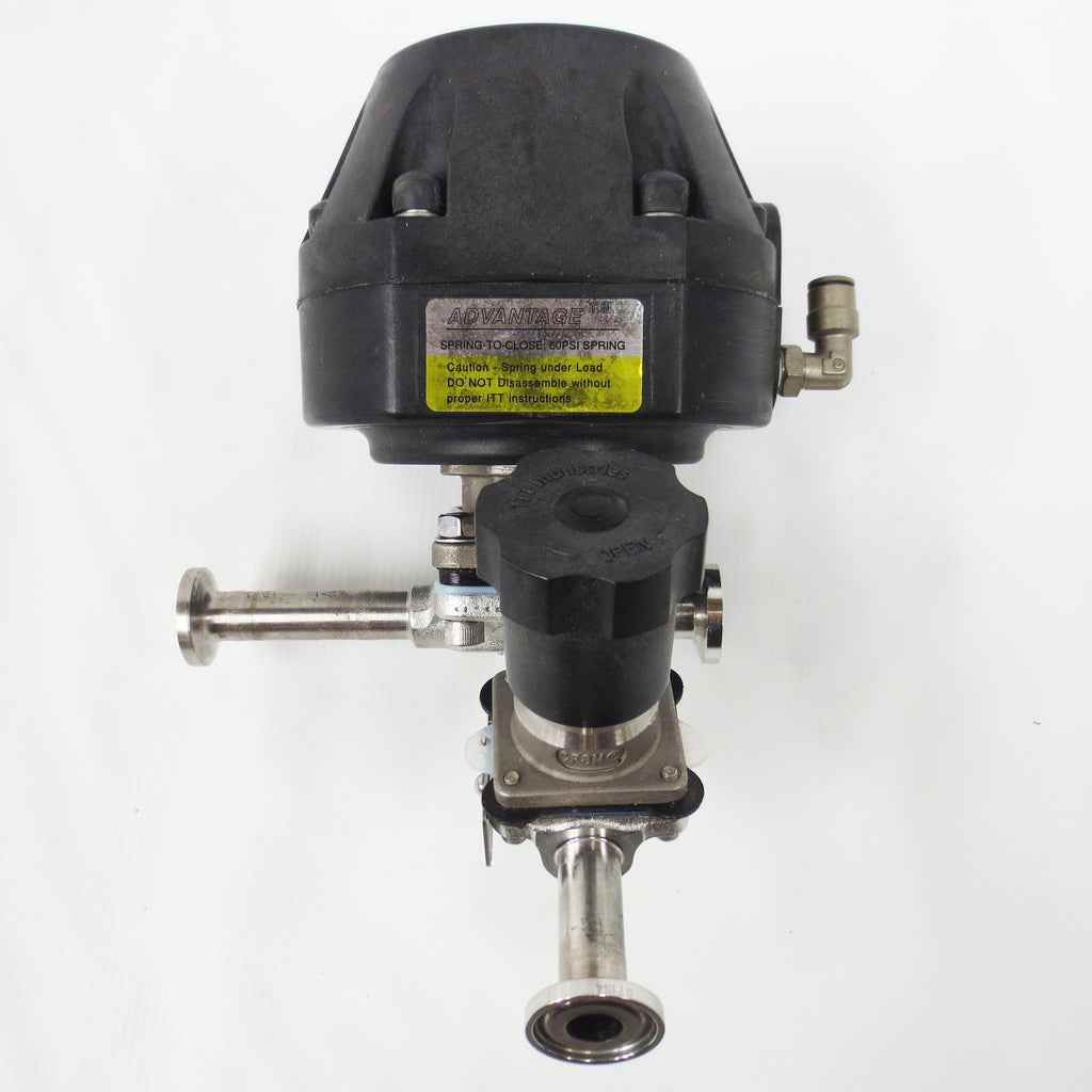 Advantage Spring-To-Close Valve 60 Psi 1" Flange w/ #2155 ITT Diaphragm Valve