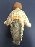 Antique Wax Baby Jesus Enfant 5" Tall, Manger Creche Nativity Wax Jesus Figurine