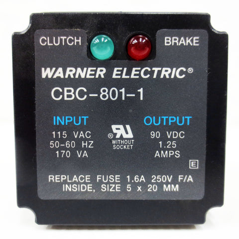 Warner Electric CBC-801-1 Clutch/Brake Control w/ Indicator Lights CBC80011