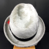 Vintage Luxury Fedora Hat by Biltmore Canadian Beaver Finish Size 7 1/4 Feathers
