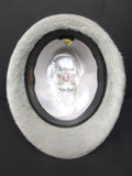 Vintage Luxury Fedora Hat by Biltmore Canadian Beaver Finish Size 7 1/4 Feathers