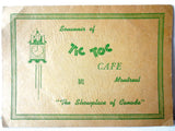 Vintage WWII 1943 Photo Advertising of Montreal's Tic Toc Cafe Bar Hawaiian Room
