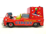 Vintage 1950's Tin Circus Toy Car, Exelo Japan, Clown Driving, American Circus