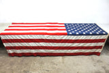 Vintage 50 Sewn Stars American U.S.A. Flag 5 X 9 Feet, Cotton Bunting, Casket