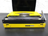 Vintage Yellow Brother Charger 11 Portable Typewriter, Retro Look, Black Case