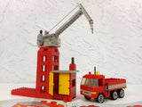 Vintage 1980 Lego Tower Crane & Truck from Playset #722, Complete Build, Crane Swivels, Articulated, With Manual