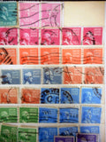 1920-1940 USA Stamps Estate Collection 100+ Lot, Monroe, Garfield, Harrison, Adams, Buchanan, Tyler, Martha Washington, Jefferson, Franklin