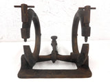 Antique Ice Skate Double Clamp Vise, Cast Iron, Ice Skate Sharpening Vice, Fully Functional, Cast Iron