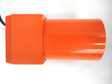Vintage 1960's Orange Panasonic Electric Pencil Sharpener, Space Age Retro Design, Model KP-22C, Powerful