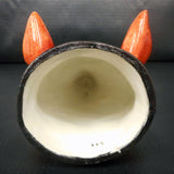 Antique Porcelain Fox Head Stirrup Cup stamped 224, 5" Long, 2.5" Diameter, Figural Cup, Staffordshire, Peter & Anne Bateman