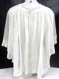 Genuine Altar Boys Girls Lace Vestment See Through Blouse, Flower Motif, Catholic Church Clothing, Clergy Ceremony, Long Loose Sleeves