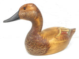 Vintage Wooden Pintail Hen Duck 14" Solid Pine, Hand Carved in USA, Signed S. Hart, Wooden Bird Factory Original