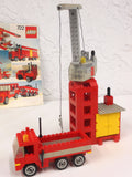 Vintage 1980 Lego Tower Crane & Truck from Playset #722, Complete Build, Crane Swivels, Articulated, With Manual