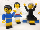 Vintage 1970's Lego Family Playset #200, Complete, Articulated, Boy, Girl, Man, Woman, Grandmother on a Bench