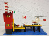 Vintage 1977 Lego Canadian Coast Guards Station Tower & Sea Vehicles from Playset #575, Complete Build with Manual