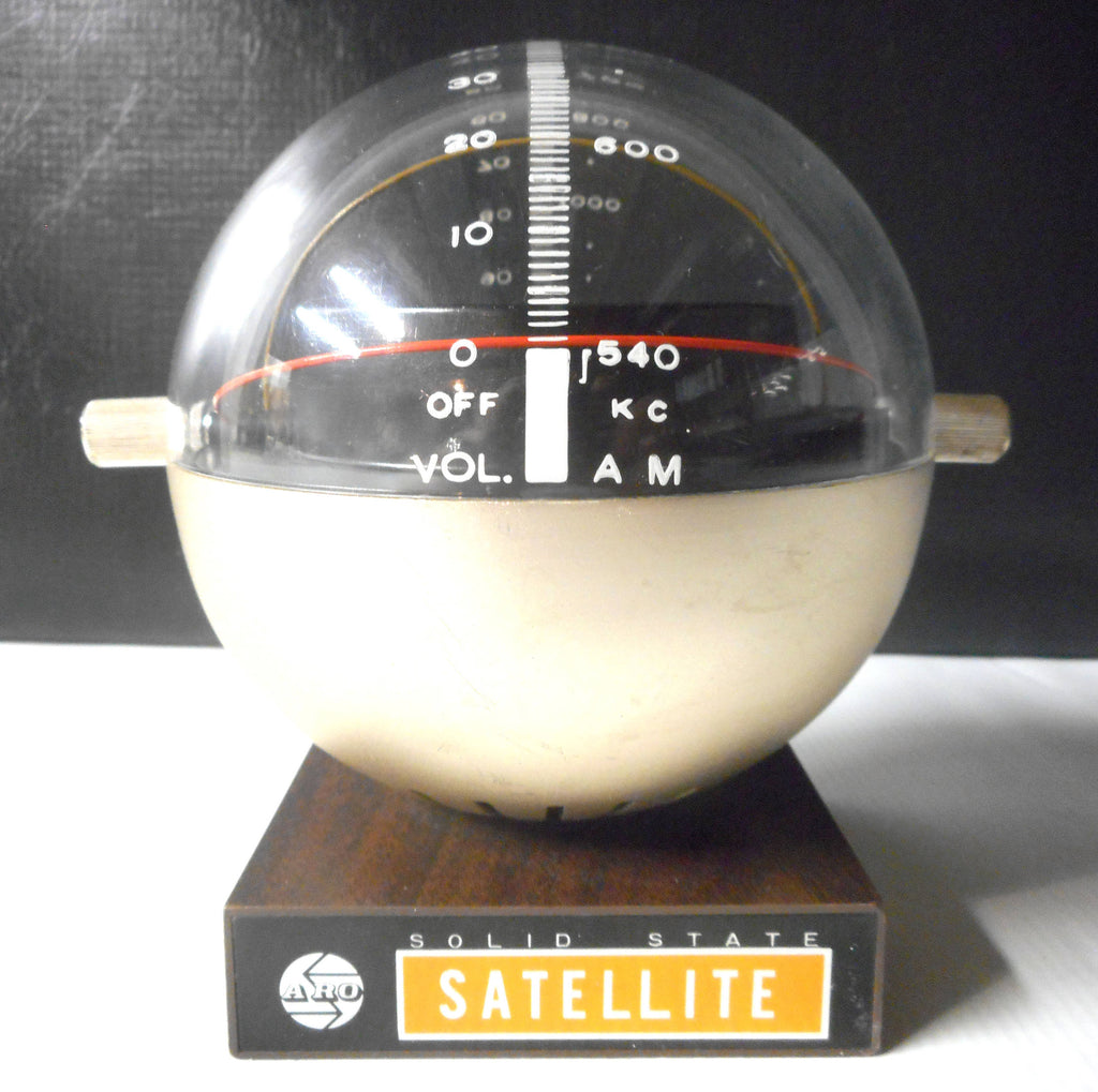 Vintage Space Age Sputnik Satellite AM Radio, Model 715 SR-7 Solid State by ARO, Japan