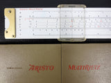 Vintage Slide Rule from Germany 10", Original Box, Aristo Multi-Rietz #929