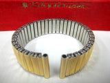 Vintage 1960's Extensible Watch Band Metal Bracelet 17 mm, Cushion Pattern New Old Stock NOS, Gold