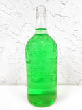 Vintage Old Log Cabin Bourbon Whiskey Glass Bottle 10.5", Diamond Glass Company Canada 30 Onces