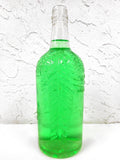 Vintage Old Log Cabin Bourbon Whiskey Glass Bottle 10.5", Diamond Glass Company Canada 30 Onces