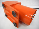 Vintage 1960's Orange Panasonic Electric Pencil Sharpener, Space Age Retro Design, Model KP-22C, Powerful