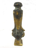 Antique Art Nouveau Bronze Wax Seal Stamp Sceau 3" Tall, Corinthian Column Pillar Sculpture, Blank, No Monogram Engraved