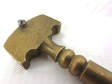Antique Brass Glass Cutter and Hidden Screw Driver 4" Long, Made in Belgium, Pocket Size Tool