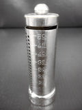 Vintage 1940's Screw Dime Pocket Bank signed B&R MFG Co., Silver Cylinder, March of Dimes, President Roosevelt, War on Polio