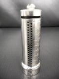 Vintage 1940's Screw Dime Pocket Bank signed B&R MFG Co., Silver Cylinder, March of Dimes, President Roosevelt, War on Polio