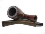 Vintage Estate Tobacco Pipe Signed Hilson Flair from Belgium, 16" Long and Curved, 2" Tall Bowl, No 18
