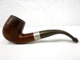 Vintage Estate Perterson's Dublin Castle Tobacco Pipe 5 1/2" with a Hallmarked Sterling Silver Ring, Made in the Republic of Ireland No 69