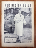 Vintage 1955 Fur Revue Magazine, Design Guild by John Casella New York, Mid-Century Fur Coat Fashion Advertisement, Illustrated, 28 pages
