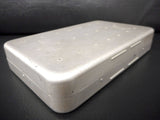 Vintage Aluminum Fly Box for 80+ Fishing Lures signed Perrine No 97, Flies Flys Metal Case, Pocket Tackle Box