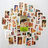 54 Vintage Miniature Pin-Up Nude Model Lithograph Cards from the 1950's in their Original Box, Vintage Cutie Sexy Women, Printed in Japan
