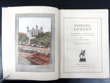 Antique 1910 Wonderful London Illustrated Books 1st Edition by St. John Adcock Complete 3 Volumes, 1200 Photogravures, Illustrations, Maps