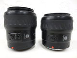 Pair of Minolta AF Zoom Xi Lenses A mount, 28-80mm f/4(22)-5.6 0.8m/2.6ft and 80-200mm f/4.5(22) - 5.6 1.5m/4.9ft, Protective Caps