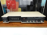 Vintage Space Age 8 Track Radio Stereo Sound System by Hitachi, Modernist Look, AM FM Stereo, Original Speakers, SP-2812  Japan