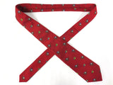 Vintage Polo Ralph Lauren Necktie 55" Red Equestrian, Green Blue Jockeys and Helmets, Original Tags, Never used, Limited Edition