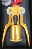 Luxury Corkscrew 13" Signed by Designer Giuseppe Todeschini, Il Cavatappi Platinum Gold Oro-Gold, Museum of Modern Art, New York Moma