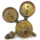 Vintage Antique 1927 Welder Brass Regulator Pressure Gauge Victor Type, Oxygen Gas Welding Welder, Made in Montreal & USA