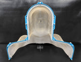 Aquaplast Radiotherapy Mask Mold Casting from Medical Patient 22X19", Soaked Thermoplastic, Clips Hold Patient on Radiotherapy Machine