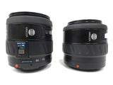 Pair of Minolta AF Zoom Lenses A mount, 35-70mm f/3.5(22)-4.5 and 28-80mm f/4(22)-5.6 with Macro Switch, Protective Caps