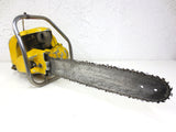 Vintage 1956 Pioneer IEL Chainsaw HC Model, 85.7 cc Forestry Chainsaw, Canada Lumberjack, Double Exhausts, with Manual