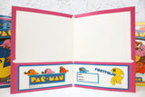 3 Vintage 1980's Pac-Man Pacman Midway Portfolios Folders 9X12", New Old Stock NOS, Never Used